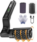 YKYI Electric Grill Brush - Cordless Rechargeable BBQ Cleaner with 180° Adjustable Head, 2600mah High-Torque Power Rotary BBQ Scrubber for Outdoor Stainless Steel Cast Iron Grates (Black)