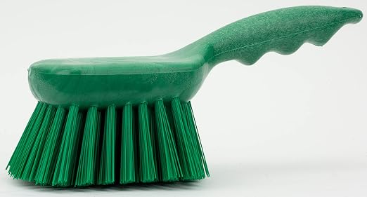 SPARTA 40541EC09 Plastic Scrub Brush, Utility Brush, Kitchen Brush With Hanging Hole For Cleaning, 8 Inches, Green - (Pack of 1)
