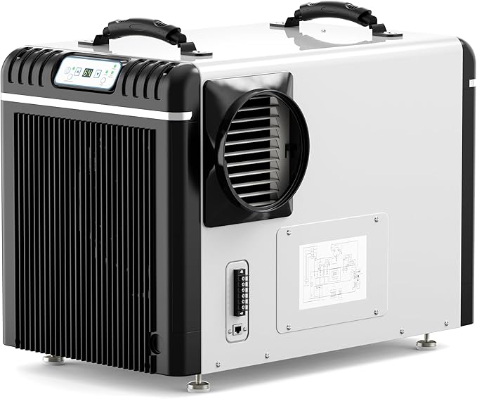 ALORAIR Basement/Crawlspace Dehumidifiers 198 PPD (Saturation), 90 Pints (AHAM), 6 Years Limited Warranty, Condensate Pump, Auto Defrosting, Rare Earth Alloy Tube Evaporator