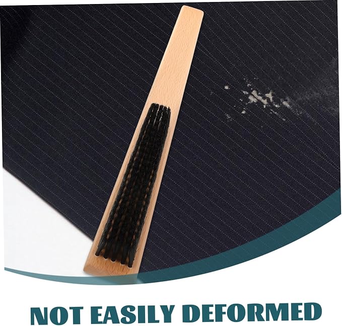 Ipetboom 4pcs Bristle Coat Brush Handle for Garment and Bedding Cleaning for Removing Lint Hair and Stains from Clothes and Shoes