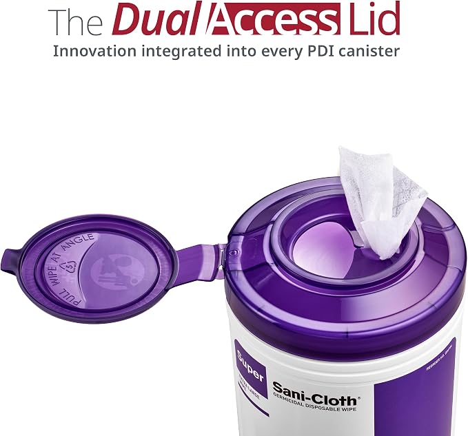 Professional Disposables Surface Disinfectant Super Sani-Cloth Wipes, 160Count (Pack of 6)