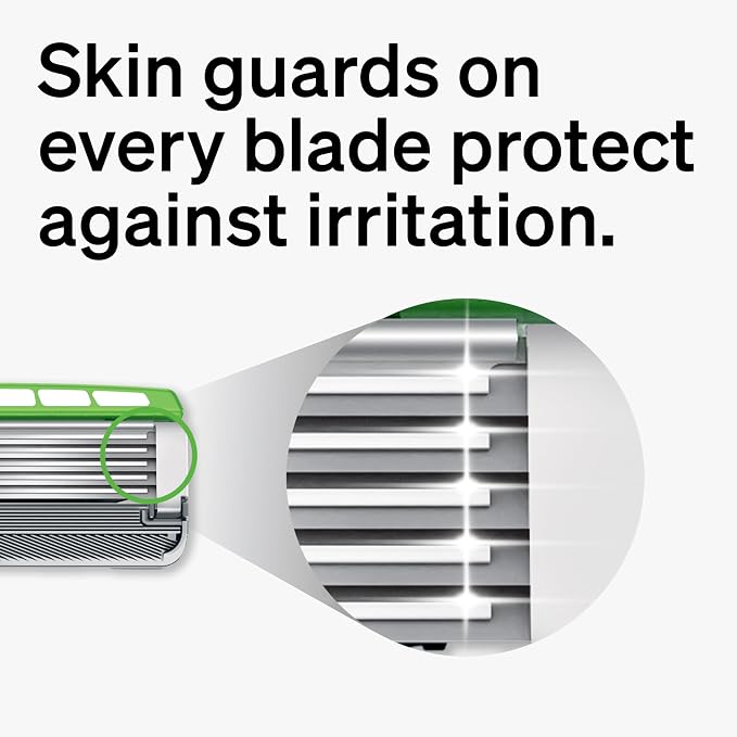 Schick Hydro Sensitive Razor Refills, 8ct | 5 Blade Razor for Men, Shaving Blades, 8 Refills