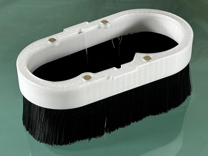 Clear Dust Shoe Dust Boot for CNC Router Milling Machine - 4"" vacuum port (Brush Ring Attachment)