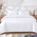 California Design Den 3 Pc White King Duvet Cover Set - Winner Good Housekeeping Best Bedding Awards 2025, 400 Thread Count Sateen, 100% Cotton Duvet Cover Set, Button Closure, Corner Ties - White