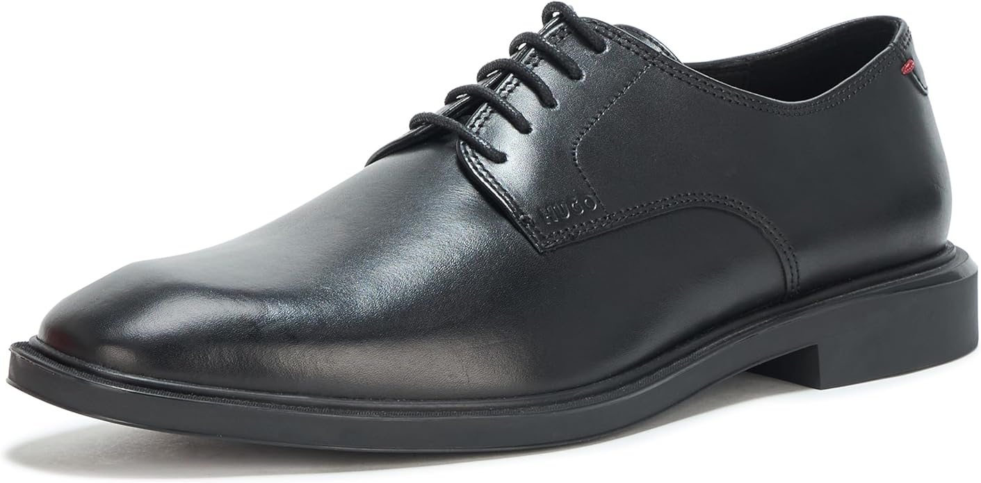 Hugo Men's Brushed Leather Derby Dress Shoe