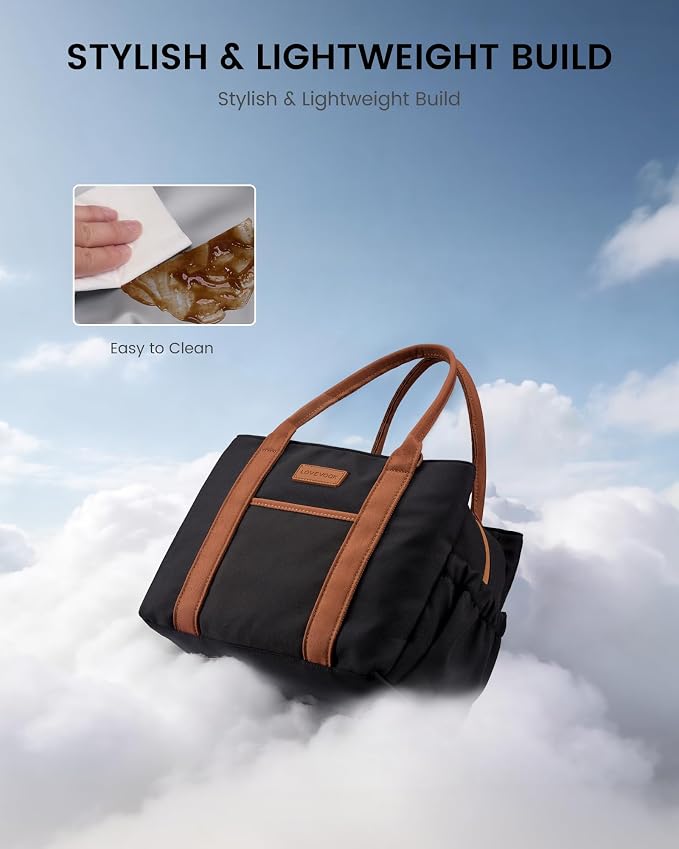 LOVEVOOK Insulated Lunch Bag Women with Triple Compartments & Bottle Holder | Reusable Lunch Box,Lunch Tote for Everyday Family Meal Prep,Leakproof Cooler Bag for Work Picnic College,11L