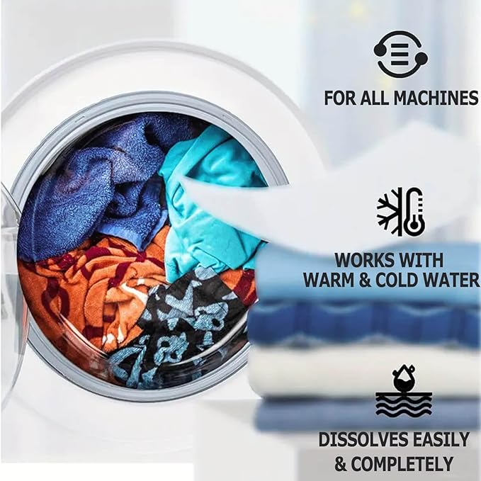 Commercial Bulk Laundry Detergent Refill, 20X Concentrated, Makes 6.6 Gallons (800 Loads) – Heavy-Duty Stain Removal, HE Compatible, Economical