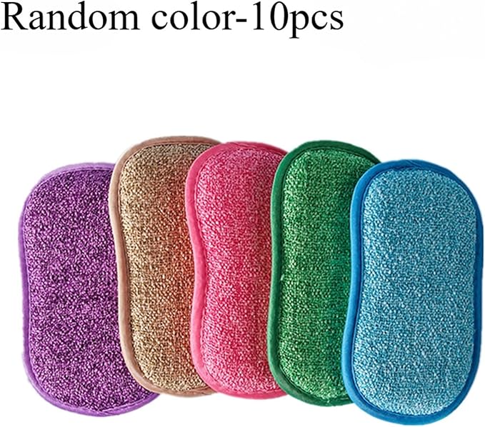 Compatible for 3/5/10PCS Reusable Washable Sponges Magic Sponge Eraser Kitchen Cleaning Product Gadgets Tools Accessories(D08-10PCs Random)