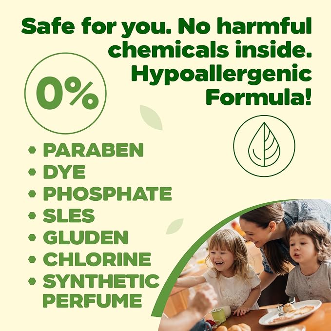 Dish Soap, Plant-Based Dishwashing Liquid, Non-Toxic, Hypoallergenic, EcoCert Certified, Vegan, Grease-Cutting, Eucalyptus & Lime Scent, 25.36 fl oz (750 ml)