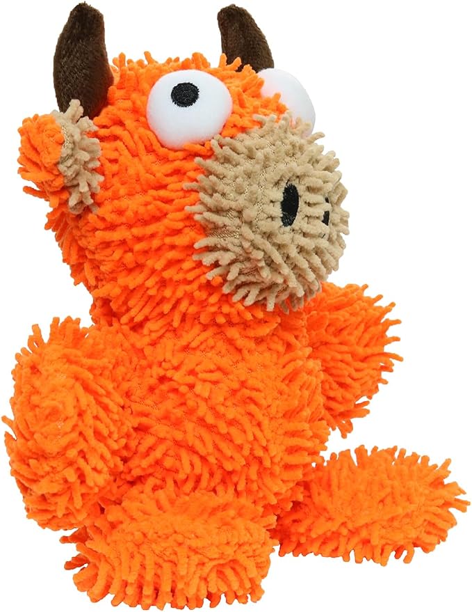 MIGHTY® 2 Pack Microfiber Medium Bull Dog Toys | Ultra Durable Plush Toy with Multiple Layers & Reinforced Seams , Washable and Floats , Mighty® Construction
