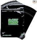 10pk 4-MIL Reusable Food Storage Bags, Reusable Sandwich Bags, Freezer Bags, BPA Free, No PEVA, Non-Silicone Bags for Food Storage, Snack Bags, 10 Black Smelly Proof Bags 6.5" x 7.5"