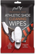Athletic Shoe Cleaning Wipes | Repels Water from Shoes | Powerful Cleaner Removes Dirt, Grass, and Sand | Resealable