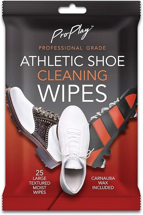 Athletic Shoe Cleaning Wipes | Repels Water from Shoes | Powerful Cleaner Removes Dirt, Grass, and Sand | Resealable