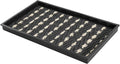 Anji Mountain Heavy Duty Waterproof Rubber Shoe Storage Mat Organizer/Boot Storage Tray Multi Use For Entryway with Coir, Gray and Ivory Insert, Fits 2 Pair (24.5" Wide)