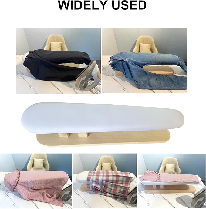 Tabletop Ironing Board Padded Small Ironing Board with Wooden Base, Chest & Sleeve Ironing Boards for Tailor, Household, Laundry Room, Apartment