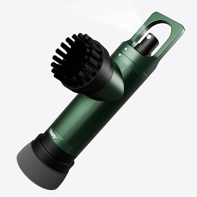 Golf Club Brush Cleaner with Water Spray Bottle and Sponge - Clean Golf Clubs Golf Balls Shoes All at Once - Heavy Duty - Golf Cleaning Device - Golf Accessories- USA Company (Sport Green)