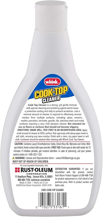Glass/Ceramic Cook-Top Cleaner, 24 Ounce (Pack of 6)