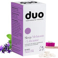 Duo Sleep Toothpaste Tablets, Melatonin and Nano Hydroxyapatite, 62 Count | Fluoride-free nHa tablets, gentle whitening, enamel remineralization, sensitivity relief, melatonin, L-theanine, plastic-free