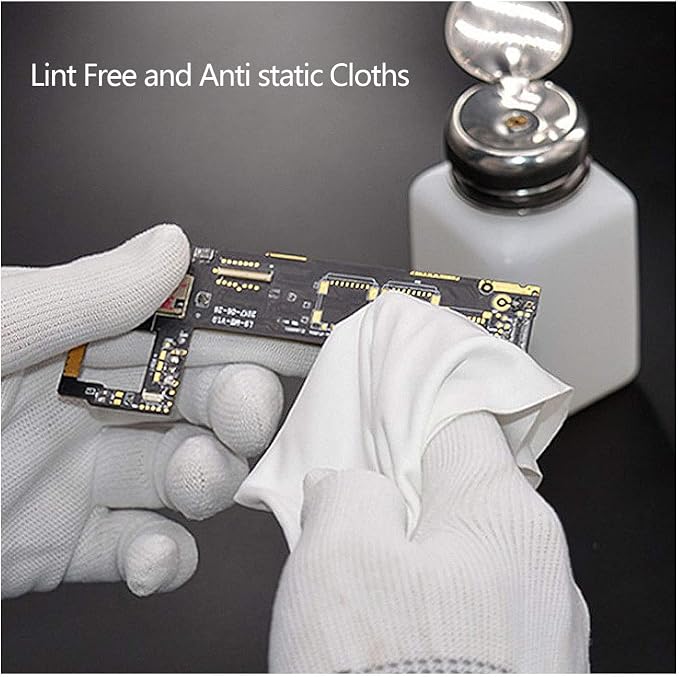 AAWipes Anti-Static Electrostatic Discharge (ESD) Wipes (12"x12") & Polyester Wipes 12X12 and ESD swabs