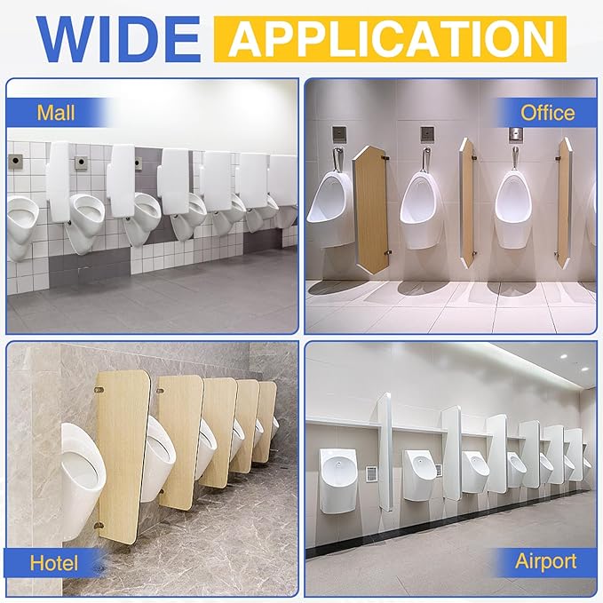 16 PACK Urinal Deodorizer Screen with 100 Gloves-3D Wave Anti-Splash Odor Protection Urinal Cakes for Men Toilets, Four Scents Urinal Mats