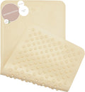 HEVEA Natural Rubber Big Bath Mat - Upcycled, Danish Design - Non Slip Bathtub Mat, 299 Suction Cups - Safe and Friendly Shower Mat for All Ages (Sand)