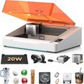 TOOCAA NOVA 20W Smart AI Laser Engraver & Cutter, Fully Enclosed Class 1 Safety, 5MP AI Positioning Camera & Auto Focus, 360° Rotary & Air Assist, Dual-Channel Exhaust for Cleaner Cuts & Less Smoke