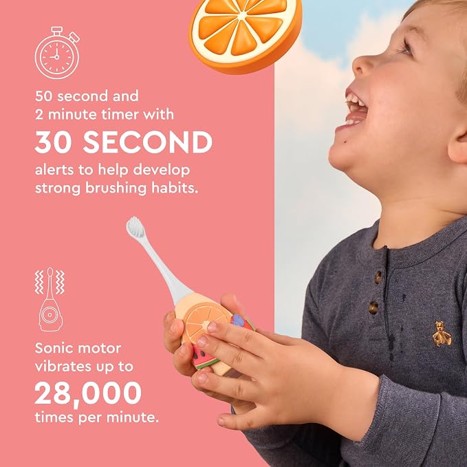Boka Fluoride Free Toothpaste Nano Hydroxyapatite Toothpaste - Strawberry Mango 4 oz, Boka Kids Sonic Electric Toothrush - Oral Care, U Brush and Nylon Brush Bundle