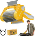 4000mAh Electric Grill Brush with Support Roller for Effortless Cleaning, 3-in-1 Cordless BBQ Cleaner with Scraper, Automatic Grill Brush & LED Light