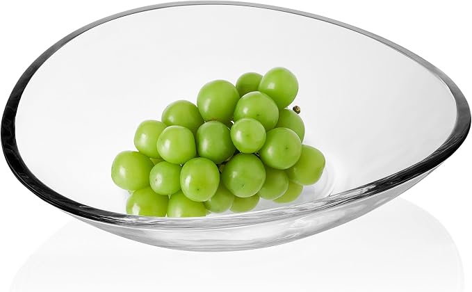 Mikasa Alister Crystal Glass Decorative Centerpiece Bowl, 13.25 inch