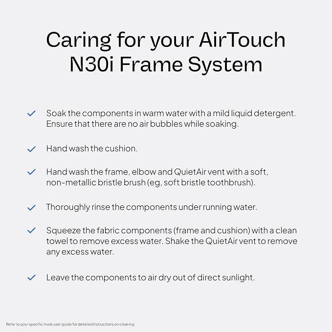 Resmed AirTouch N30i Frame System (Without Headgear) - Standard/Medium Cushion