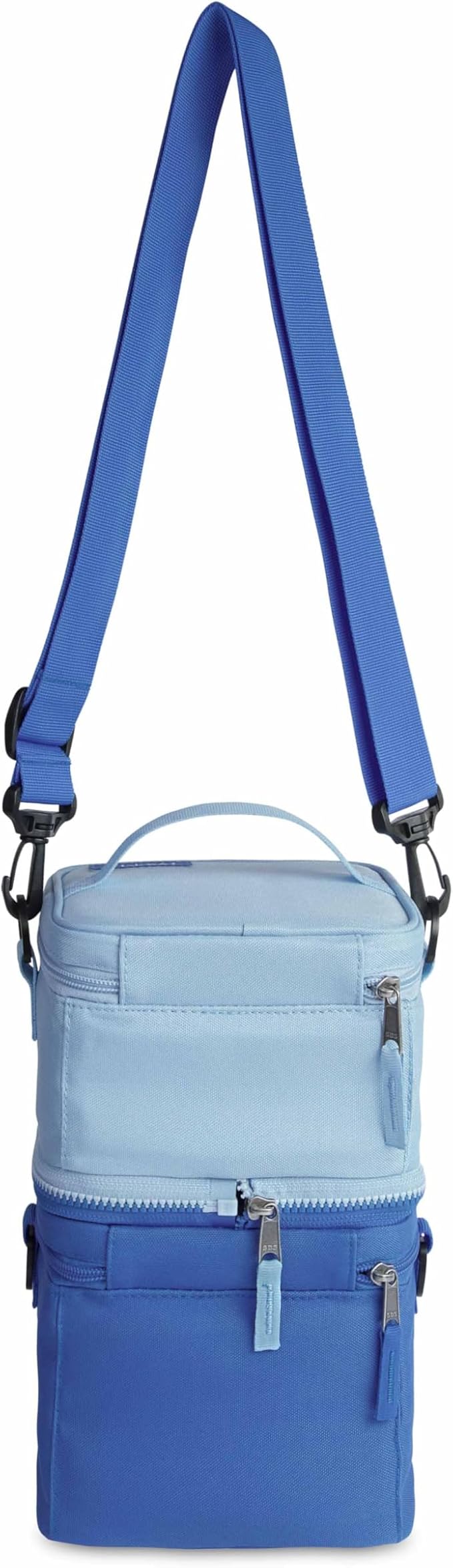 PackIt Freezable Small Mod 3-In-1 3.2L Capacity, Sky Blue/Azure Blue | Built-in ice packs, EcoFreeze+ Technology, 3-in-1 use, Two compartments: freezable & insulated, Men and Women, Fresh lunches