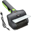 DNA Motoring TOOLS-00219 Cordless Electric Grill Cleaning Scrub Brush Rechargeable with Type-C Charge Cord,Green/Black