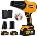Leaf Blower Cordless,Battery Powered 800,000 RPM Electric Leaf Blower with 2 x 4.0Ah Battery and Charger Handheld Blowers for Lawn Care,Dust,Snow,Car Blowing Water with 2 Extended Nozzle,Orange