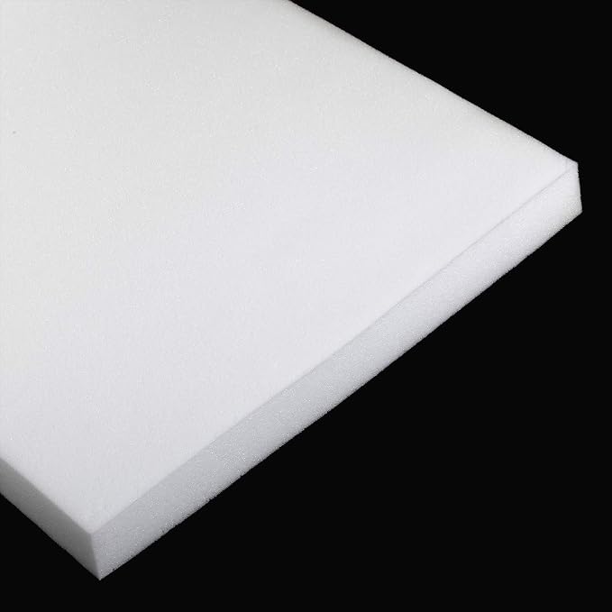 Patelai Cushion Sheet Upholstery Foam High Density Foam Padding Seat Replacement Upholstery Wrap Sponge Padding for Cushions Chairs Packing Storage and Shipping(79 x 16 x 1.6 Inch,White)