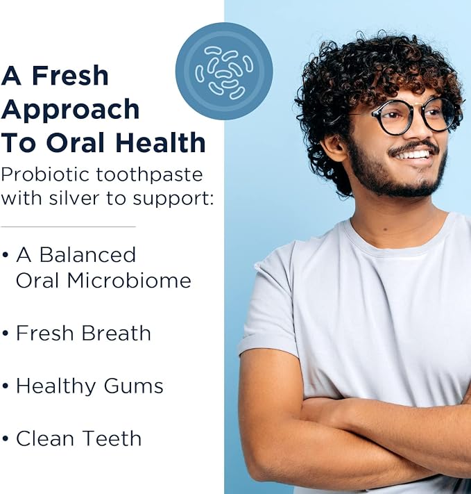 Designs for Health PerioBiotic Silver Hydroxyapatite Toothpaste - Fluoride Free Toothpaste with Oral Probiotics with Whitening Hydroxyapatite - Supports Gum Health & Remineralization (4oz Lemon)