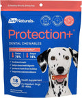 Ark Naturals Protection+ Brushless Toothpaste Chews - Medium Breeds (18 ct) | Vet Formulated Dog Dental Chew with Toothpaste Center - Freshens Breath and Prevents Plaque & Tartar