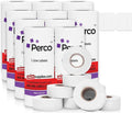 Perco 1 Line White Labels - 80,000 Blank Price and Date Gun Labels for Perco Lite, X, Plus and Pro 1 Line Price and Date Guns- 80 Rolls, 10 Sleeves - Made in USA