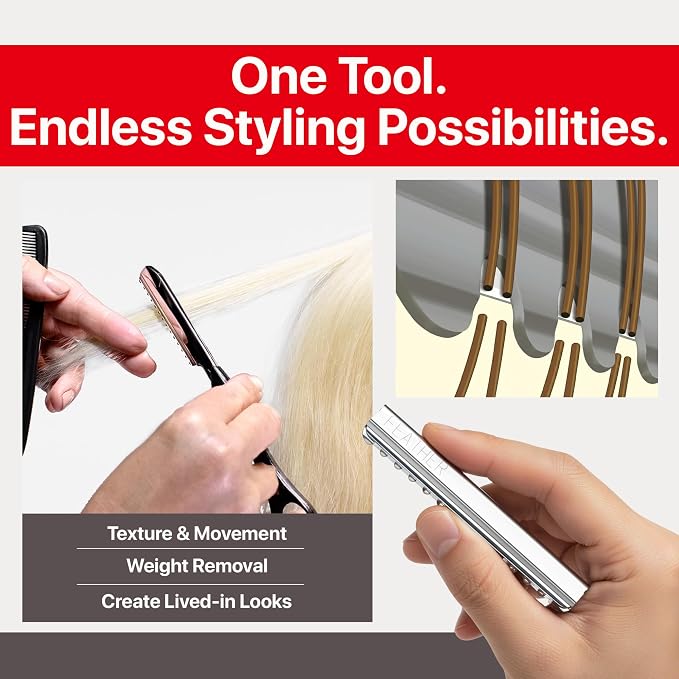 Feather Styling Razor Standard Blades - Hair Cutting Replacement Pack 30 Ct | Guarded Single Edge Stainless Steel Blades for Styling, Thinning & Shaping, Japan-Made Professional Haircut Refill Pack