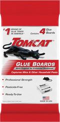 Tomcat Glue Boards with Eugenol for Enhanced Stickiness, 4 Boards | Sticky Traps for Mice, Cockroaches & Insects, Flat or Covered Use, Ready-To-Use