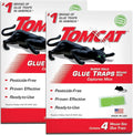 Tomcat Super Hold Glue Traps Mouse Size, 4 Traps | For Mice, Cockroaches, Spiders, and Scorpions, Ready-To-Use