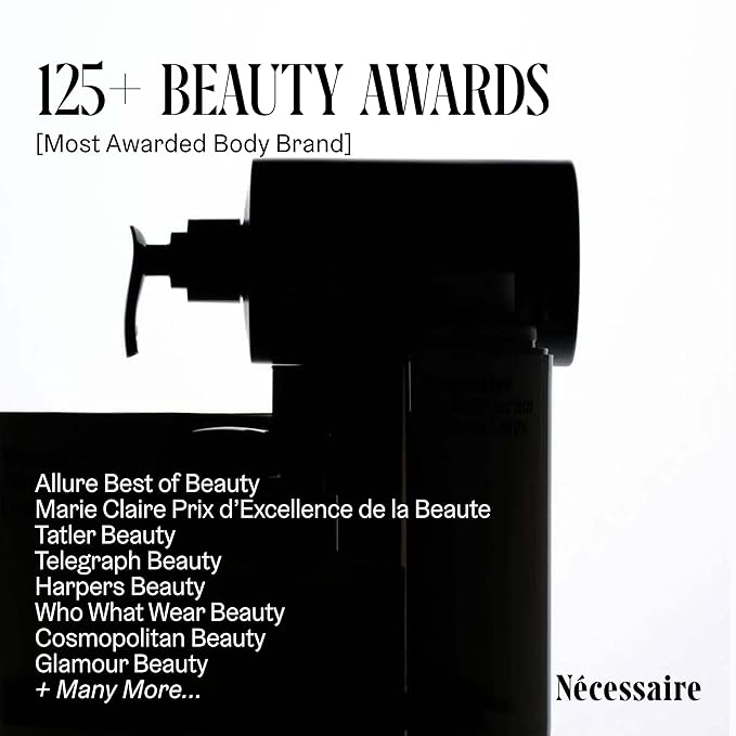 Nécessaire The Body Lotion. Fragrance-Free. Multi-Peptide Firming Lotion to Moisturize, Firm, Strengthen. 2.5% Niacinamide, Vitamin C/E + Omega 6/9. 2.4 fl oz
