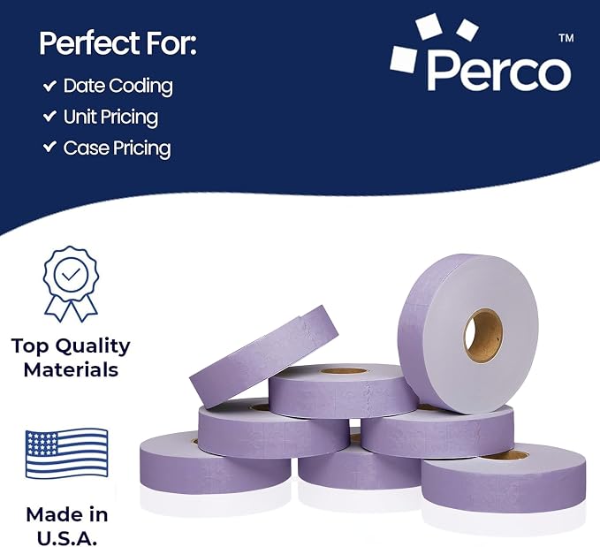 Pricing Labels for Monarch 1131 Lavender - 160,000 Labels w/ 64 Rolls Value Pack, 8 Sleeves - Made in USA