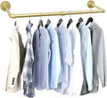 Oroonoko 36 inch Gold Industrial Pipe Clothes Rack,Pipe Garment Rack Hanging Rod Bar for Closet Storage,Laundry Room Up to Max Load 135lbs