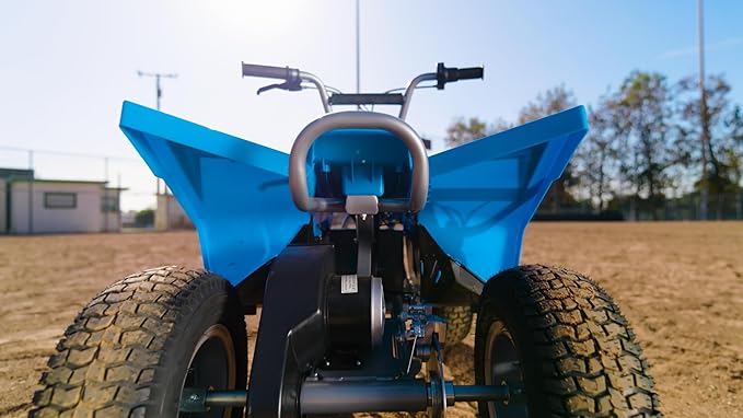 Razor Dirt Quad Electric 4-Wheeler Ride-On for Kids Ages 8+, 120 lb Max Weight – 350W Motor, Up to 8 Mph, 40-Min Run Time on High Speed, Twist-Grip Throttle, Steel Wheels with 12” Pneumatic Tires