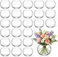 24 Pcs Fish Bowl Bubble Vase Bulk,2.95" h X 3.94" w