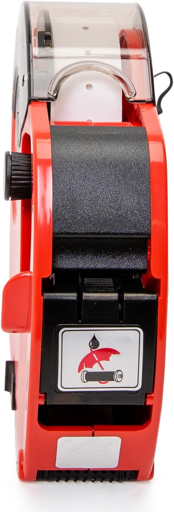 Motex MX-5500 New Version 1 Line 8 Digits Price Tag Gun – Pre-Loaded 1,000 White Sticker Labels and Pre-Loaded Inker with 1 Ink Refill - for Grocery Store, Retail Shop, Garage Sale (Dark Red)