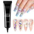 Makartt 15ml UV Rhinestone Glue Gel for Nail Gems and Charms | Medium Viscosity, DIY 3D Nail Art, Salon Rhinestone Looks, 120s UV Lamp Cure, Glitter, Pearls and Sequins