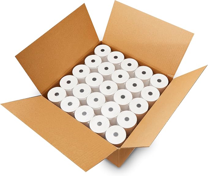 CLOVER POS 3-1/8" x 230' THERMAL RECEIPT PAPER BPA FREE - 50 NEW ROLLS