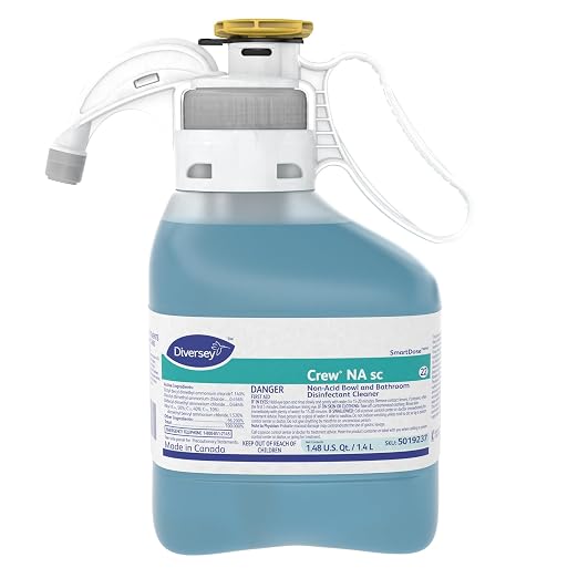 CREW Diversey 5019237 Non-Acid Bowl & Bathroom Disinfectant Cleaner Floral 47.3oz 2/Carton