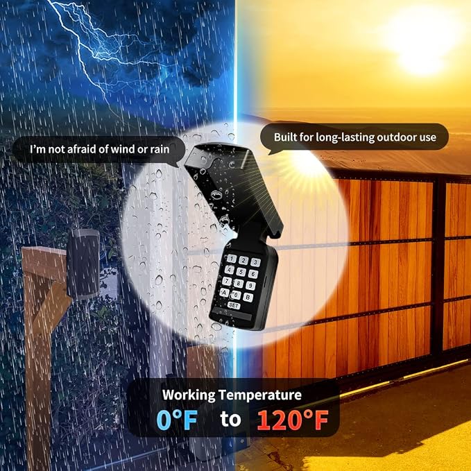 TOPENS TC188 Universal Wireless Wired Keypad Keyless Entry Keypad Waterproof Digital Code Panel Security Control for Automatic Swing Sliding Gate Opener, Remote Operator Accessory